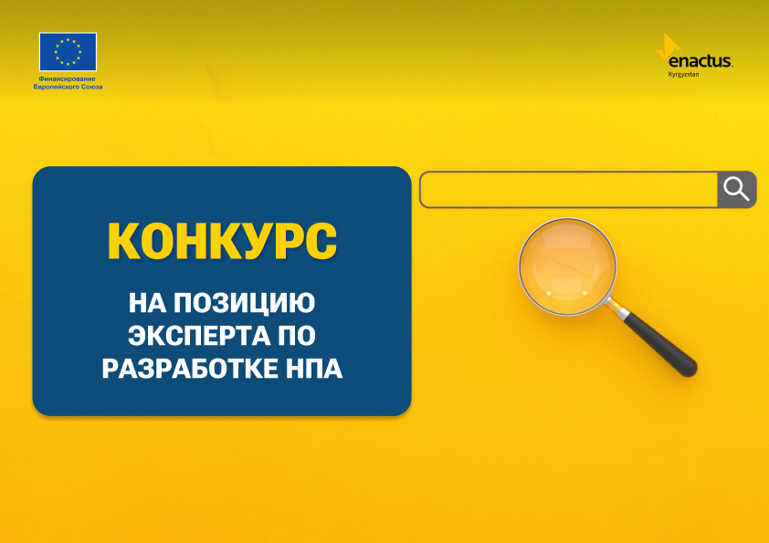 Enactus Kyrgyzstan в поисках эксперта по разработке НПА в рамках проекта «Молодежь за цифровизацию, лидерство и зеленые навыки»